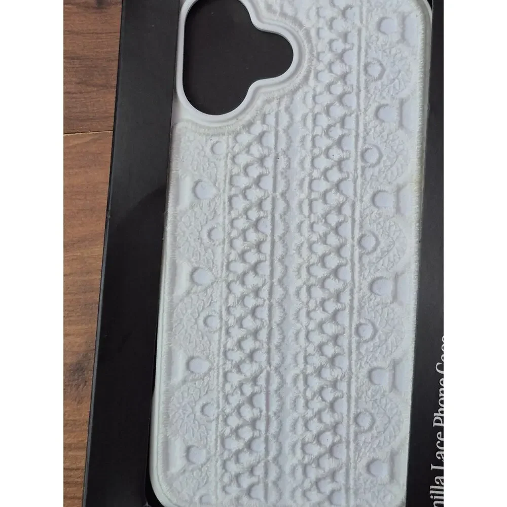 iphone 16 Plus hello lux case White Vanilla Lace Phone Case s24